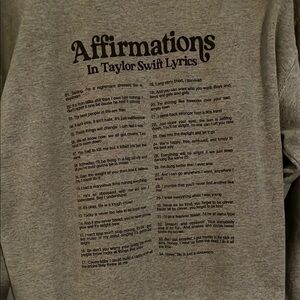 Affirmations Gray Sweater